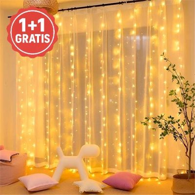 Luci LED a tenda natalizie - | CURLIGHT 1+1 GRATIS